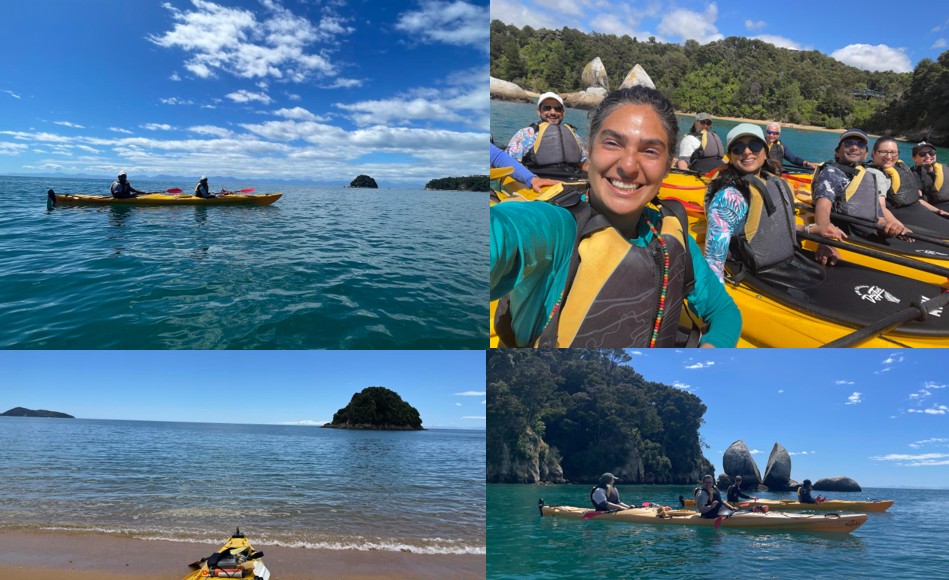 Ngaio team took to the sea for a Christmas paddle